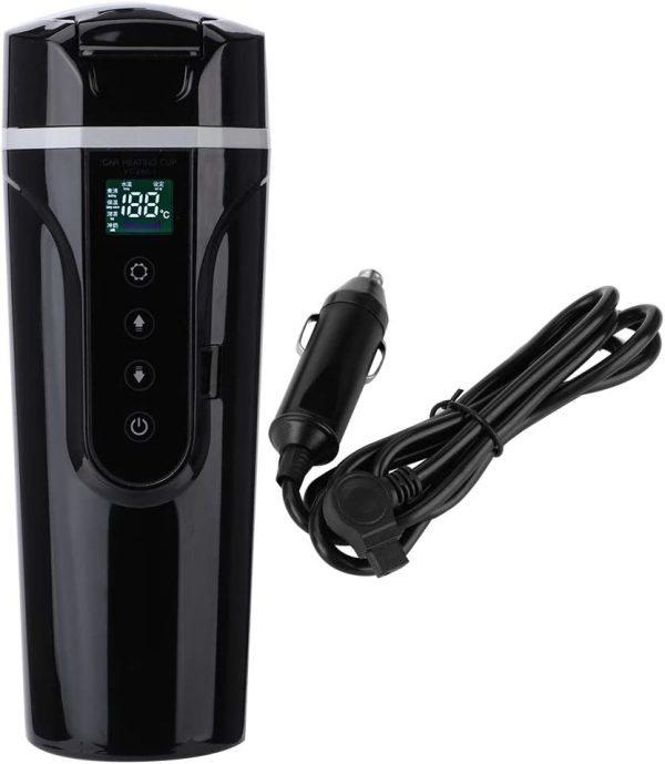 Dual Use Car Kettle, Temperature Control Heating Car Cup, Hot Water Heater Mug