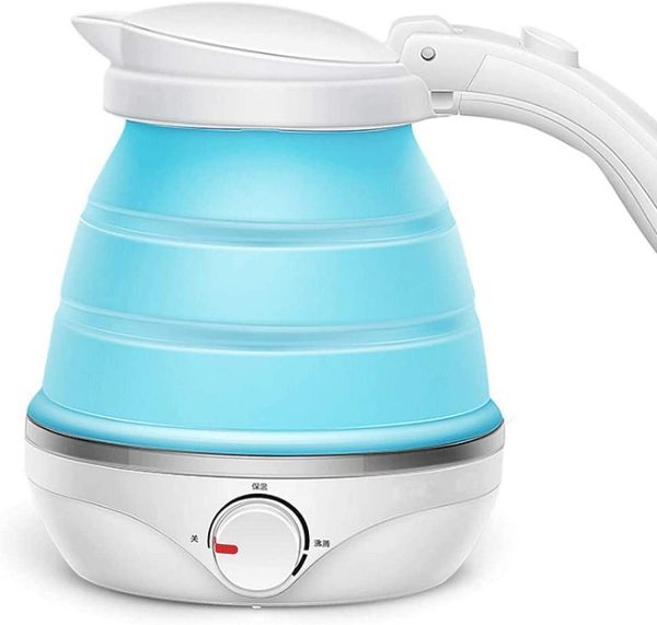 Electric Kettle Fold Mini Silica Gel Travel Small Capacity Portable Household Kettle 110V-220V 0.5L