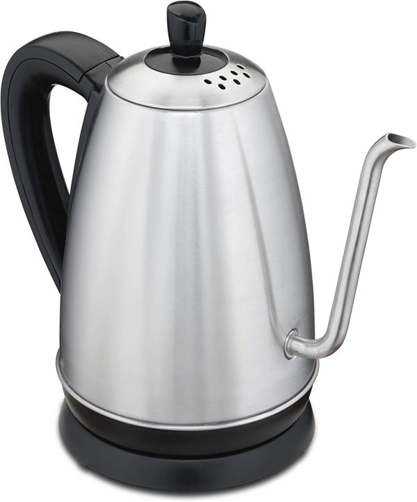 Electric Tea Kettle, Water Boiler & Heater, 1.2 L, Cordless, Auto-Shutoff & Boil-Dry Protection